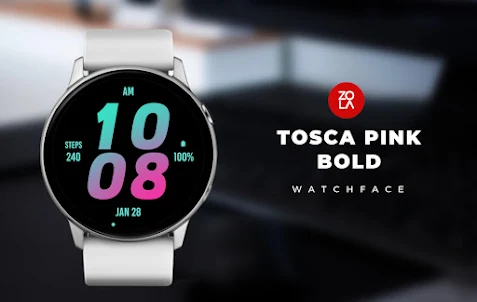 Tosca Pink Bold Watch Face