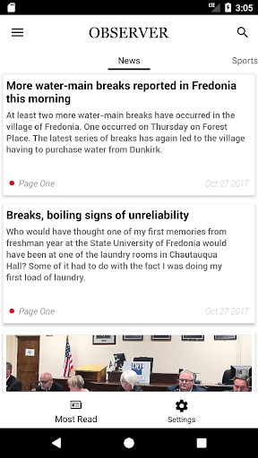 Android application Dunkirk Observer screenshort