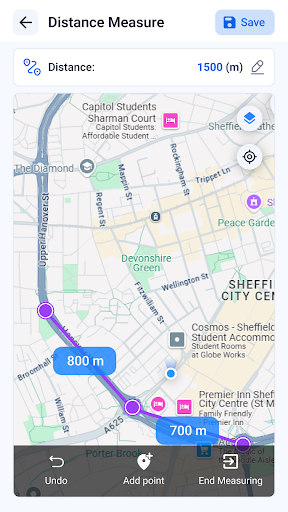 GPS Area - Distance Measure