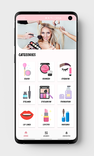 Android application MakeUp Shop screenshort