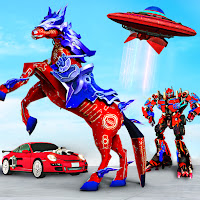Horse Robot Car Game -Flying Muscle Car Robot 2021