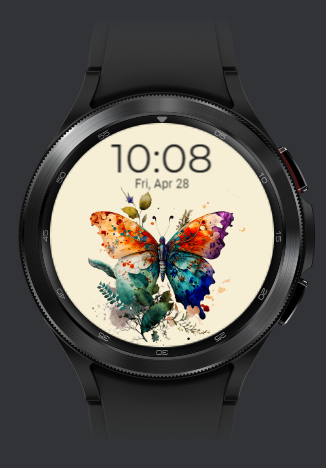 Butterfly Watch Face Screen 2