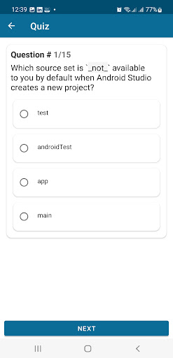 Skill Assessments Screen 3