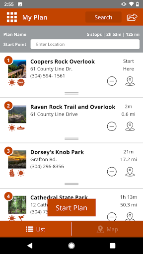 Screenshot of Visit Mountaineer Country