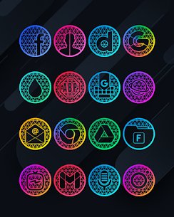 Pixel Net Neon Icon Pack Patched Apk 4