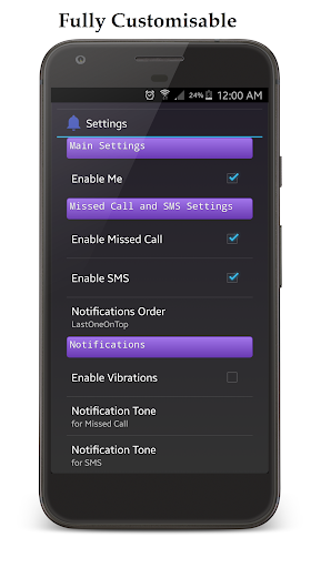 Missed Call Reminder and Text S