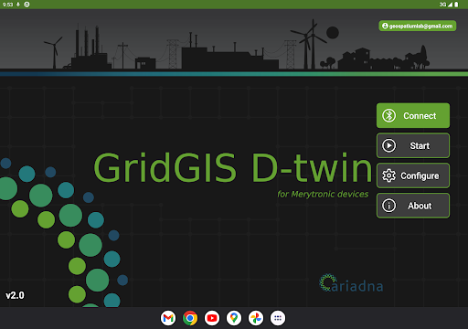 Android application GridGIS D-twin screenshort