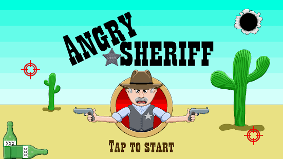 שריף כועס - צילום מסך של פאזל פיזי