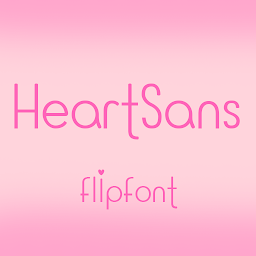 图标图片“AhHeartSans™ Latin Flipfont”