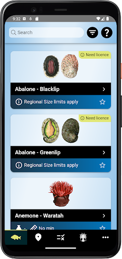 Android application Fishing Tas screenshort