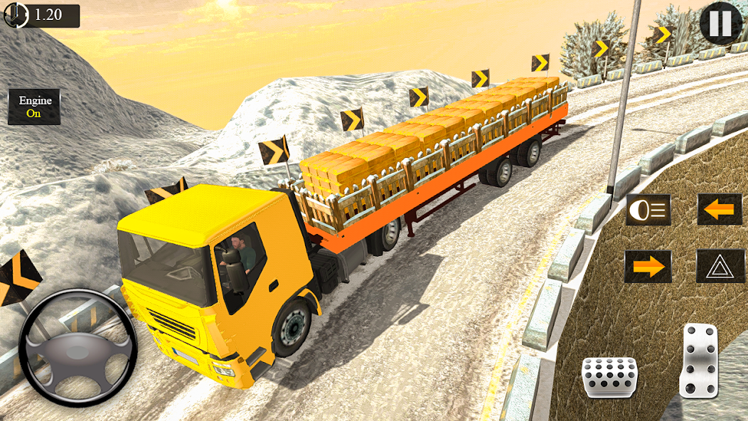Uphill Gold Transport Truck Driver 1.0.9 APK + Mod (Unlimited money) untuk android