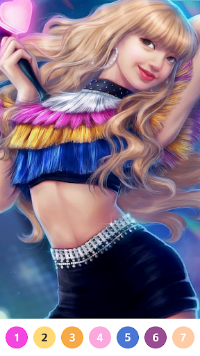 KPOP Paint by Number Coloring Screen 3