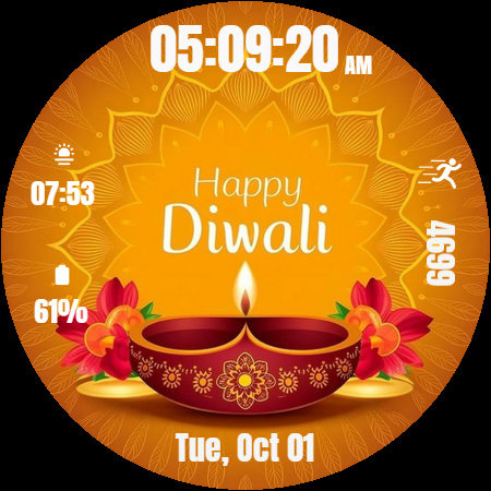 Diwali Watch Face screenshot 30