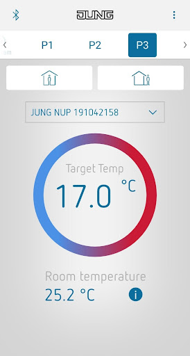 Android application JUNG Temperature Config screenshort
