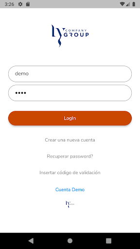 Android application LY Company B2B España screenshort