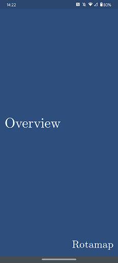 Android application Overview by Rotamap screenshort