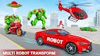 screenshot of Helicopter Robot Car Game 3d