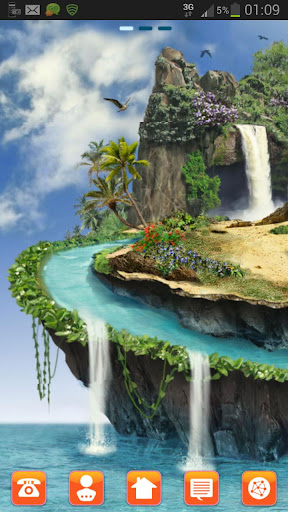 Android application Theme Tropical GO Launcher EX screenshort