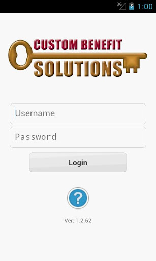 Android application Custom Benefits Solutions screenshort