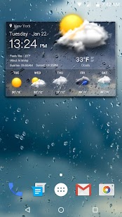 Wettervorhersage Widget Screenshot