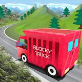 Blocky Truck Hill Climb Driver icon