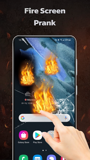 Broken Screen with Crack Prank Screen 2