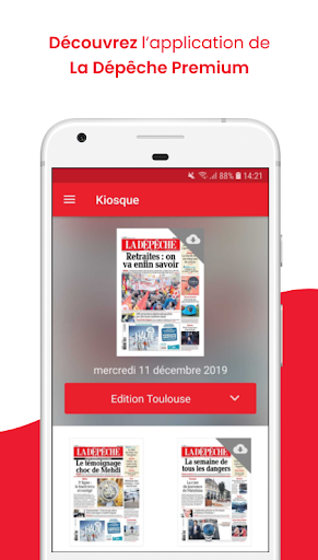 Android application La Dépêche - Premium screenshort