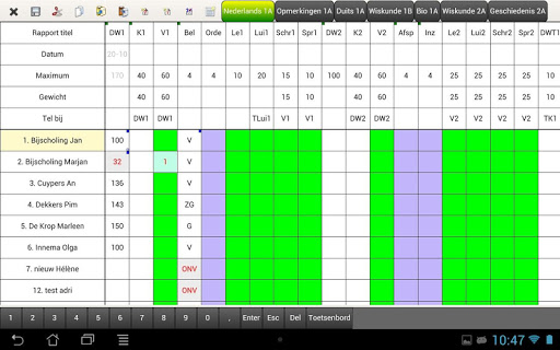 MyRo Puntenboek Screen 3