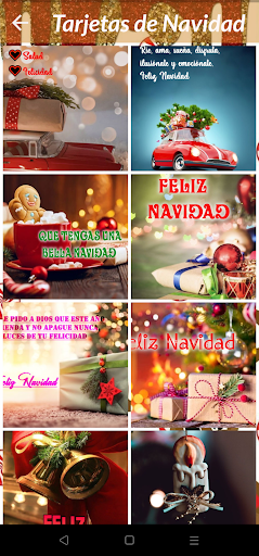 Android application Navidad y Año Nuevo screenshort