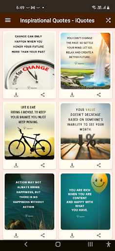 Inspirational Quotes - iQuotes Screen 2