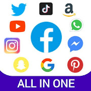 All in One Shopping App: Social Network Apps, News  Icon