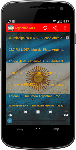 Android application Argentina MUSIC Radio screenshort