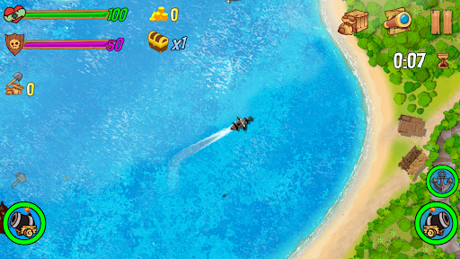 Android application RobZ: pirate ships in the Bay screenshort