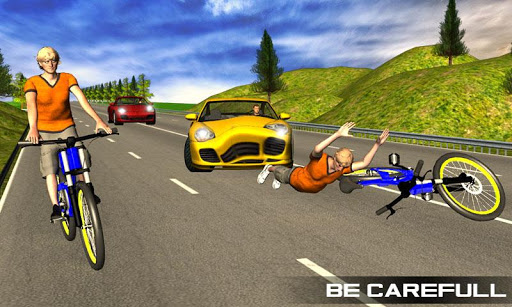 Bicycle Rider Traffic Race 17  screenshots 2