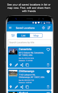 Salvar localização GPS MOD APK (Premium desbloqueado) 3