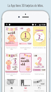 Captura de Pantalla 3 Tarjetas hito de mi bebé android