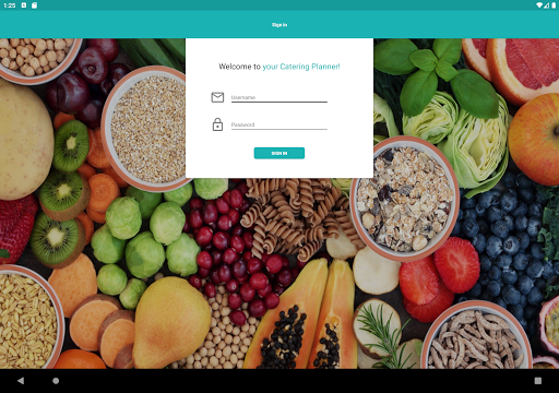 SFU Catering Planner Screen 3