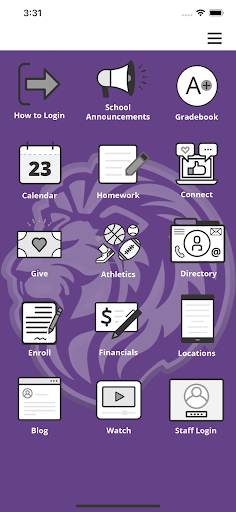 Android application Winston Salem Christian School screenshort