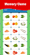 screenshot of Vegetables Cards Games