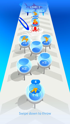 Android application Piranha Attack: Count Masters screenshort
