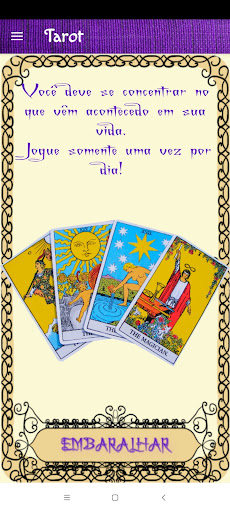 Android application Cartomante screenshort