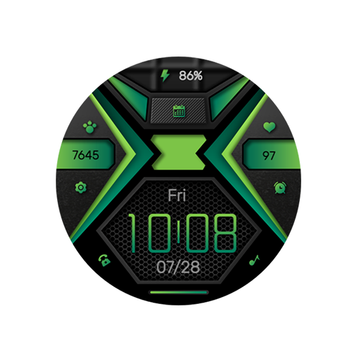 Flat Leaf Green For Wear OS logo