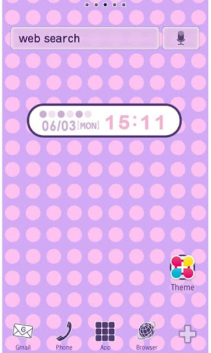 Android application Poppin pink 'n' purple Theme screenshort