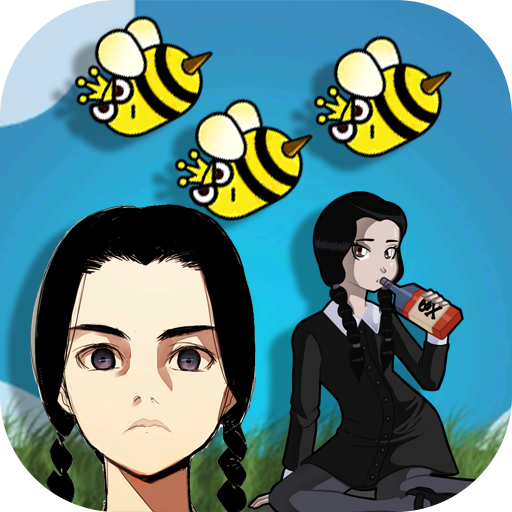 draw to save Wednesday Addams logo