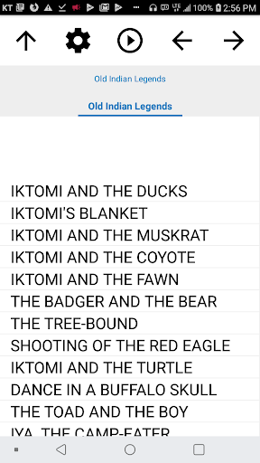 Android application Book, Old Indian Legends screenshort
