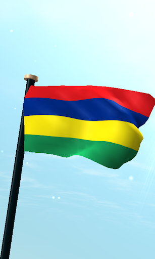 Android application Mauritius Flag 3D Free screenshort