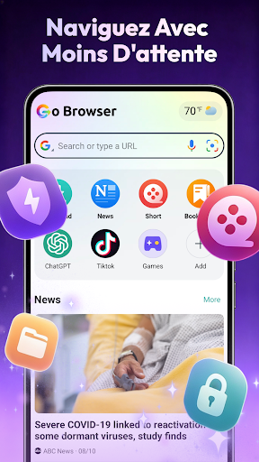 Go Browser - Fast & Safe screenshot 1
