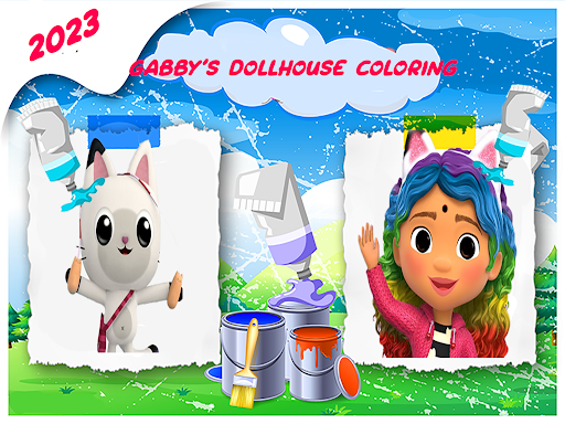 Gabys Coloring Dollhouse Game