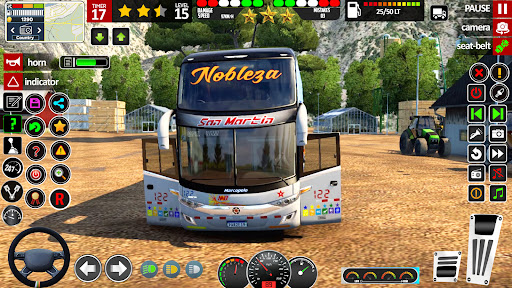 Android application City Coach Bus Driving Sim 3D screenshort