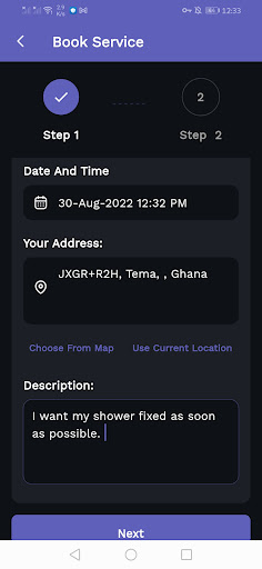 Phyxr Home Service Screen 3